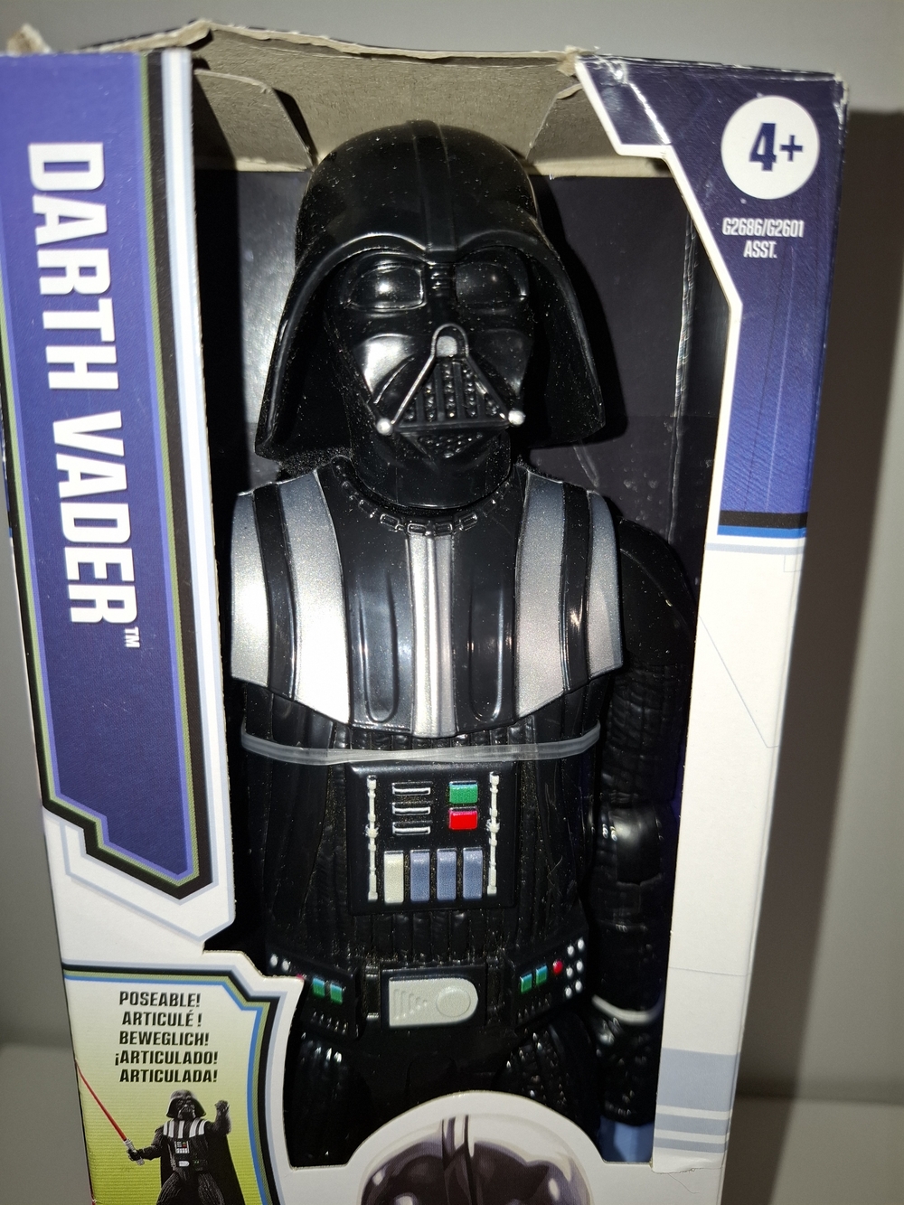 Hasbro Star Wars Darth Vader Figure - Black, Red, Blue Accents - Picture 2 of 8